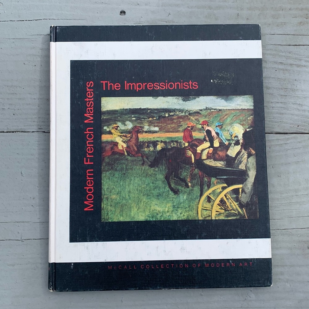 Vintage Modern French Masters The Impressionists Coffee Table Book Art Book